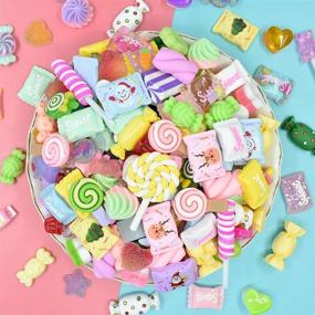 img 4 attached to Kawaii Charms: Candy Flatback Supplies for Scrapbooking Enthusiasts