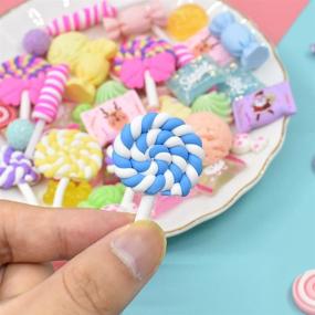img 1 attached to Kawaii Charms: Candy Flatback Supplies for Scrapbooking Enthusiasts