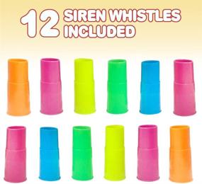 img 3 attached to ArtCreativity Siren Whistles for Kids - Pack of 12 - Fun and Vibrant Noise Makers for Parties, Birthdays, Piñatas, and Prize Boxes