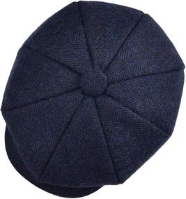 img 1 attached to 🎩 JANGOUL Boys Vintage Newsboy Cap: Stylish Tweed Flat Beret Cabbie Hat for Kids and Toddlers - Perfect Pageboy Accessory