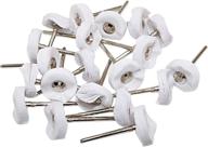 🛠️ niupika little buffing and polishing wheels for rotary drill tools - white, 3mm mandrel - pack of 20 pieces логотип