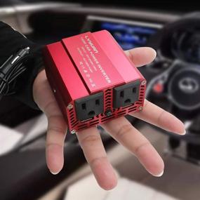 img 3 attached to Преобразователь напряжения для автомобиля Yinleader мощностью 150 Вт с двумя портами USB и выходами переменного тока - Портативное преобразование постоянного тока 12 В в переменный ток 110 В для зарядки автомобиля