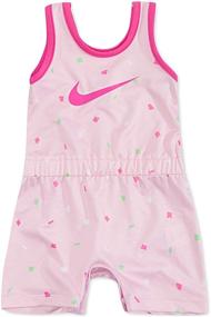img 1 attached to 🌴 Stay Stylishly Tropical with Nike Little Essentials Girls' Jumpsuits & Rompers - 06E444 F1P Collection
