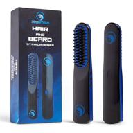 🧔 cordless beard straightener - trendy and sleek hair straightening comb for men - rechargeable, portable, and durable grooming accessory logo