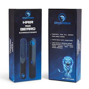 img 3 attached to 🧔 Cordless Beard Straightener - Trendy and Sleek Hair Straightening Comb for Men - Rechargeable, Portable, and Durable Grooming Accessory