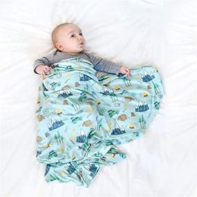 img 3 attached to Experience Ultimate Comfort with Village Baby's Extra Soft Knit Swaddling Receiving Blanket for Outdoor Adventure