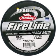 🪡 beadsmith fireline braided bead thread, 8-pound, 125 yards (black): strong and versatile thread for beadwork and jewelry making logo