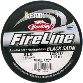 img 2 attached to 🪡 Beadsmith Fireline Braided Bead Thread, 8-Pound, 125 Yards (Black): Strong and Versatile Thread for Beadwork and Jewelry Making