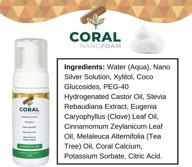 🦷 coral nano silver foaming toothpaste: natural fluoride free, sls & glycerin free 50 ml (cinnamon tea tree) - enhanced seo logo