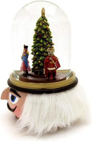 img 1 attached to 🎅 Magical Nutcracker 100MM Musical Holiday Glitterdome with Iconic Nutcracker Ballet Tune
