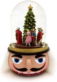 img 4 attached to 🎅 Magical Nutcracker 100MM Musical Holiday Glitterdome with Iconic Nutcracker Ballet Tune