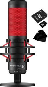img 4 attached to 2020 Edition HyperX QuadCast USB Multi-Pattern Electret Condenser Microphone for PS4, 🎙️ PC, Mac | Red-Black | Pop Filter, Anti-Vibration Shock Mount | KWALICABLE Bundle