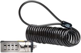 img 4 attached to 🔒 Черный портативный комбинированный кабельный замок Kensington для ноутбуков и устройств (модель K64670AM)