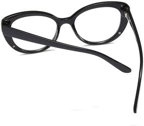 img 2 attached to 👓 Womens Cateye Reading Glasses: Vintage Eyeglass Frames for Ladies