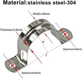 img 3 attached to Enhanced WYKA U Tube Stainless Riding Fastener: Reliable and Efficient