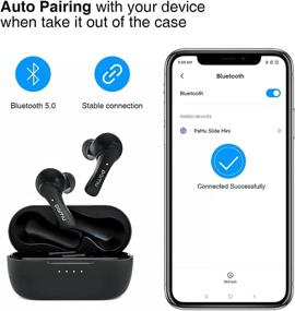 img 2 attached to Наушники Bluetooth Padmate с шумоподавлением Водонепроницаемый