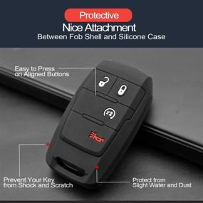 img 1 attached to Compatible Buttons Silicone Protector Keyless