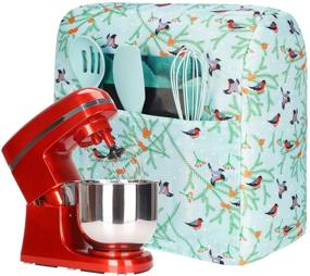 img 4 attached to 🛡️ Protective Dust Covers with Pocket & Adorable Prints for Kitchenaid & Hamilton Mixers – Ideal Pioneer Woman Kitchen Accessories!