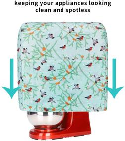 img 1 attached to 🛡️ Protective Dust Covers with Pocket & Adorable Prints for Kitchenaid & Hamilton Mixers – Ideal Pioneer Woman Kitchen Accessories!