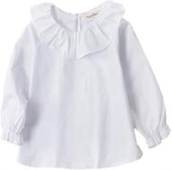 😍 cute and cozy: viyoo little blouse, cotton sleeve girls' clothing - perfect for comfort and style! logo