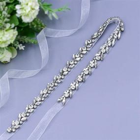 img 2 attached to 💎 HONGMEI Rhinestone Wedding Handmade Bridesmaid Women's Belt Accessories: Sparkling and Elegant Additions