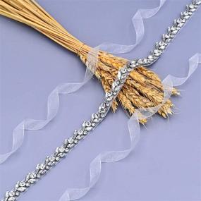 img 1 attached to 💎 HONGMEI Rhinestone Wedding Handmade Bridesmaid Women's Belt Accessories: Sparkling and Elegant Additions