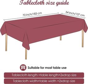 img 3 attached to 💦 Waterproof Rectangle Tablecloth – Resistant and Ruisita Brand