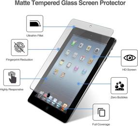 img 2 attached to 📱 ProCase iPad 2 3 4 Anti-Glare Matte Screen Protector - Tempered Glass Film Guard for Old Model iPad 2/iPad 3/iPad 4 - Anti-Fingerprint Protection
