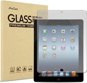 img 4 attached to 📱 ProCase iPad 2 3 4 Anti-Glare Matte Screen Protector - Tempered Glass Film Guard for Old Model iPad 2/iPad 3/iPad 4 - Anti-Fingerprint Protection