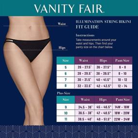 img 1 attached to 💃 Vanity Fair Illumination String Bikini Panties for Women (Regular &amp; Plus Size)