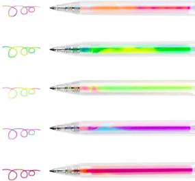 img 2 attached to ✍️ 10 Pack of Magic Gel Pens: Tomorotec Retractable Colored Ballpoint Pen Set for Class Notes, Doodling, Scrapbooking, Drawing, Sketching, Anime, Artist Illustrating, and Office Documents