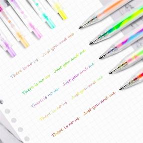 img 3 attached to ✍️ 10 Pack of Magic Gel Pens: Tomorotec Retractable Colored Ballpoint Pen Set for Class Notes, Doodling, Scrapbooking, Drawing, Sketching, Anime, Artist Illustrating, and Office Documents