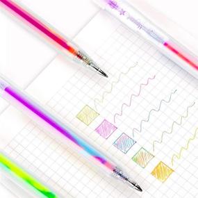 img 1 attached to ✍️ 10 Pack of Magic Gel Pens: Tomorotec Retractable Colored Ballpoint Pen Set for Class Notes, Doodling, Scrapbooking, Drawing, Sketching, Anime, Artist Illustrating, and Office Documents