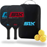 slk neo by selkirk pickleball paddle set: premium graphite face & honeycomb core | 4 balls included | made in usa логотип