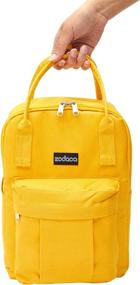 img 1 attached to Square Backpack Women Yellow Inches