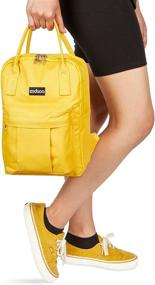 img 2 attached to Square Backpack Women Yellow Inches