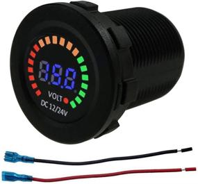 img 4 attached to IZTOSS 12V-24V Universal LED Display Digital Voltmeter with Low Voltage Alarm for Car Motorcycle Auto Truck - Measure Voltage 7-30V