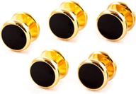 cuff daddy gold black shirt studs men's accessories логотип