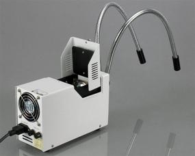 img 3 attached to AmScope HL250-AY Dual-Gooseneck Fiber Optic Stereo Microscope Light: 150W Halogen Light Source for Enhanced Illumination and Clarity