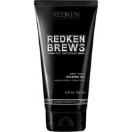 💇 redken brews holding gel: achieve medium hold and medium shine, flake-free solution for men's hair logo