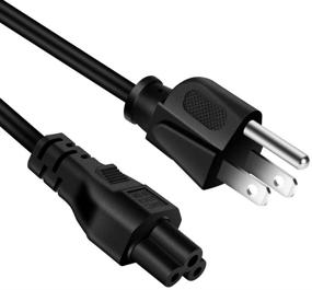 img 4 attached to ⚡ UL-сертифицированный сетевой кабель для переменного тока с 3-контактной вилкой "Микки Маус", длиной 10 футов, совместимый с зарядными устройствами для ноутбуков LG, Dell, HP, Asus, Toshiba, Lenovo, Acer, Samsung.
