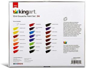 img 3 attached to 🎨 Premium KingArt PRO Gouache Paint Set - 24 Unique Colors