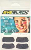 eyeblack black softball glitter eye black strips: enhance performance with 2 pairs logo