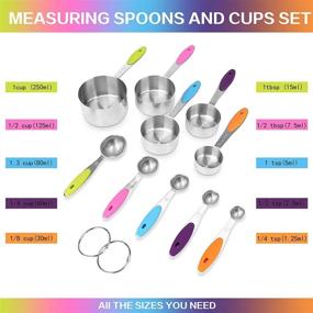 img 3 attached to Measuring KELOFKO Stainless Stackable Ingredients