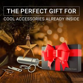 img 2 attached to 💼 Clips Smart Compact Key Holder Keychain - Sleek Carbon Fiber Design &amp; Advanced Features