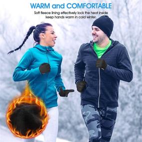 img 3 attached to 🧤 COMENOLE Winter Warm Gloves: Touch Screen, Thermal & Water Resistant for Men & Women - Ideal for Cold Weather, Running, Texting, Hiking, Cycling, Working, and Driving