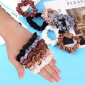 img 2 attached to Scrunchies Elastic Ponytail Holders Accessories
