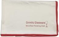 🧽 gnimihz white microfiber polishing cloth set of 2 - 20''x26'' for wine glasses, silverware, mirrors: superior cleaning performance! logo