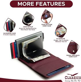 img 2 attached to Claasico Bifold Wallet: The Ultimate Compact Credit Wallet for Style and Functionality