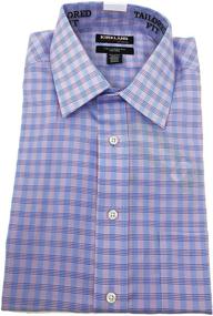 img 2 attached to Kirkland Signature Button Dress Stripe Men's Clothing in Shirts